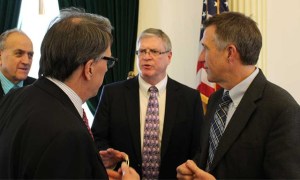 The Three Wise Guys, plus Peter Galbraith's good side. Photo borrowed from the collection of Paul "Shutterbug" Heintz. 