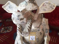 Closeup of Demon Reporter.